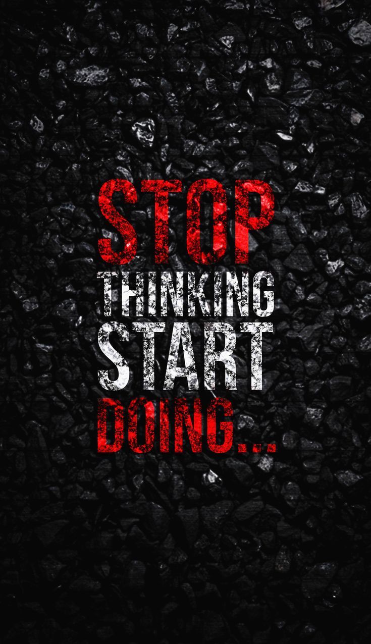 Stop Thinking Wallpaper