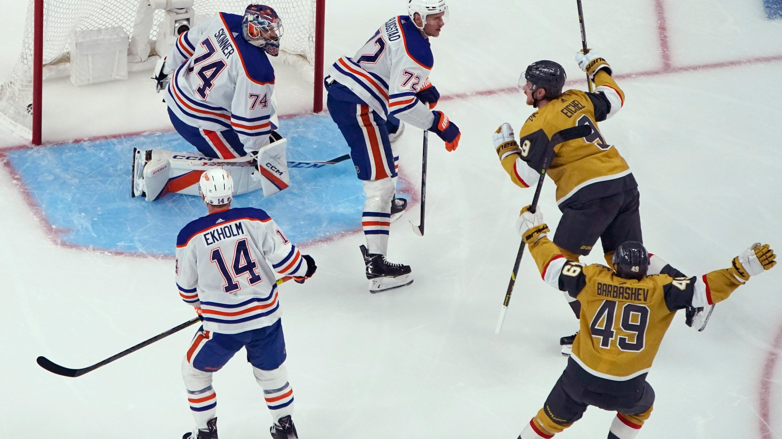 game helps Golden Knights beat Oilers