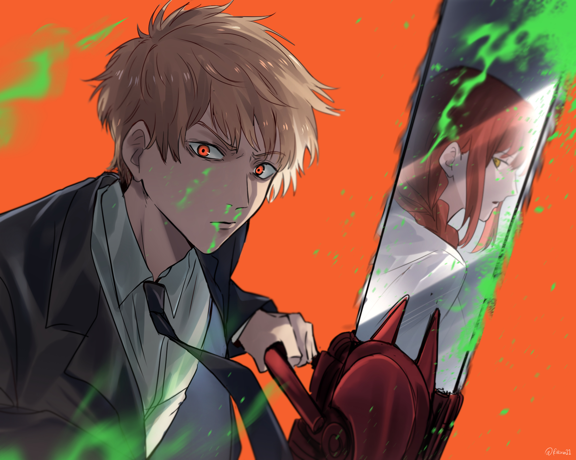 Anime Chainsaw Man HD Wallpaper