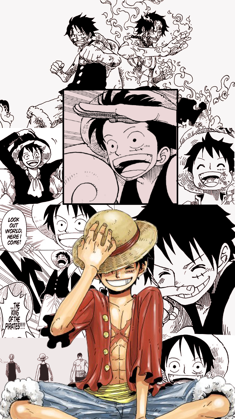 Hi i made luffy wallpaper
