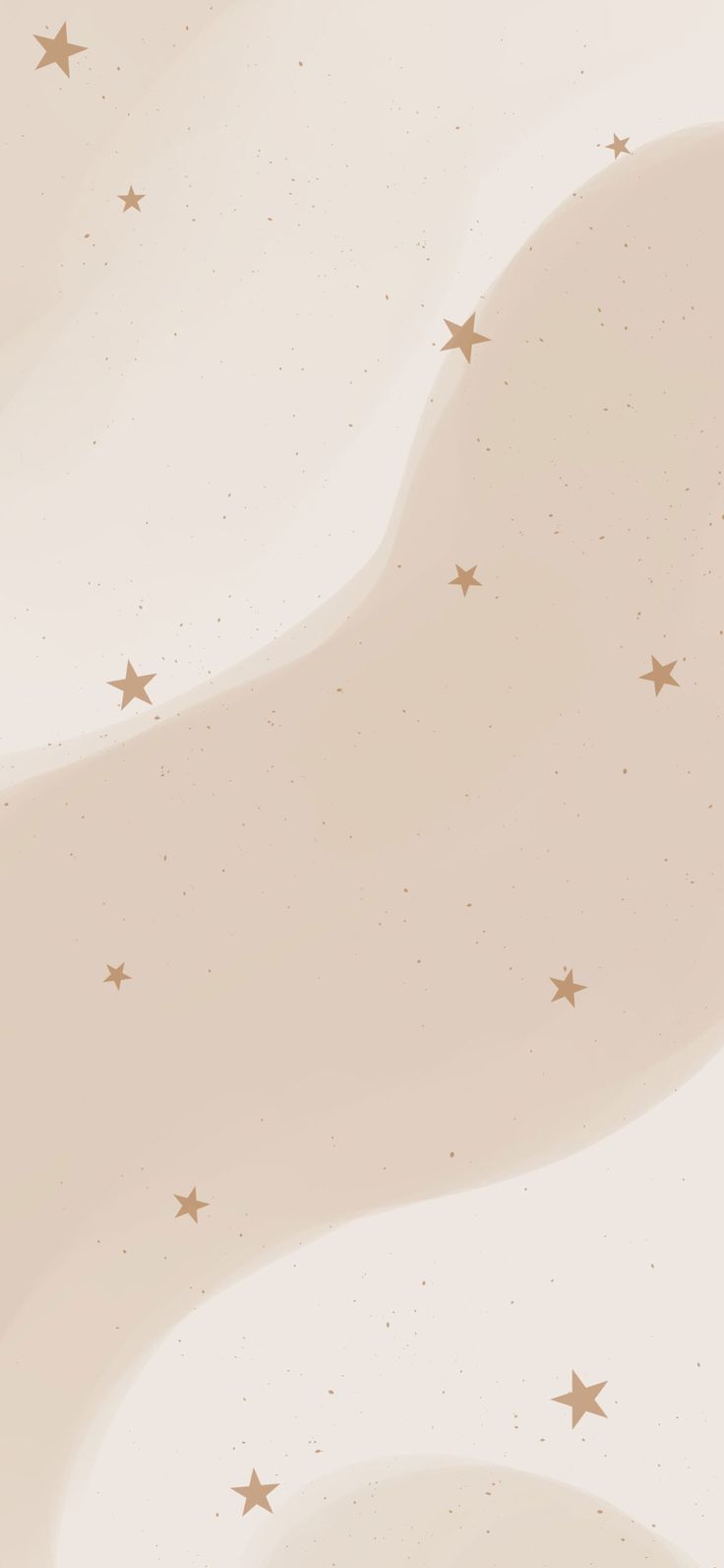 Aesthetic Stars Beige Wallpaper