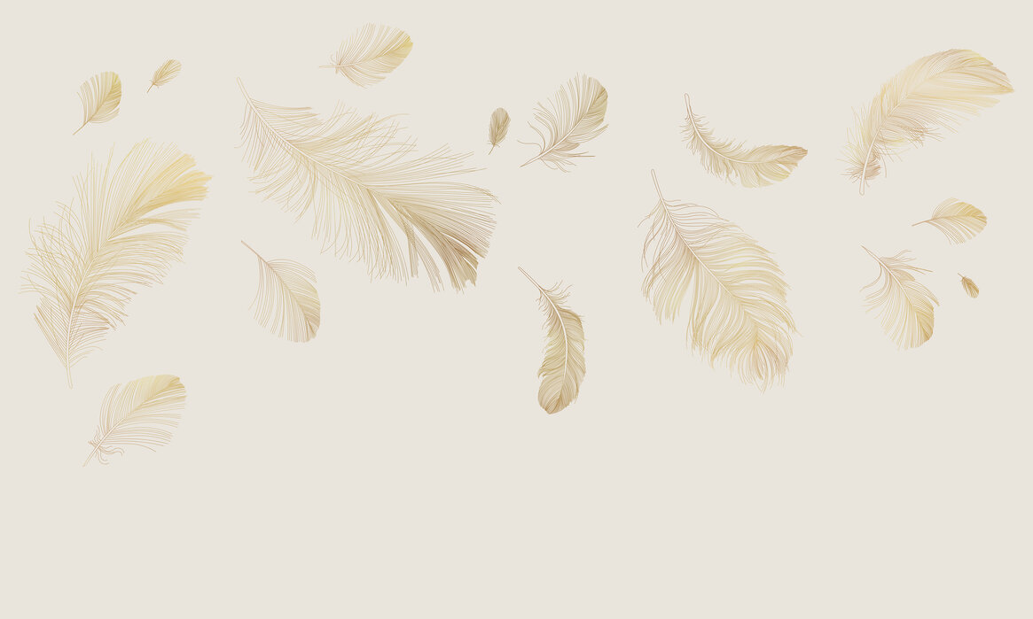 Flying Feathers Beige