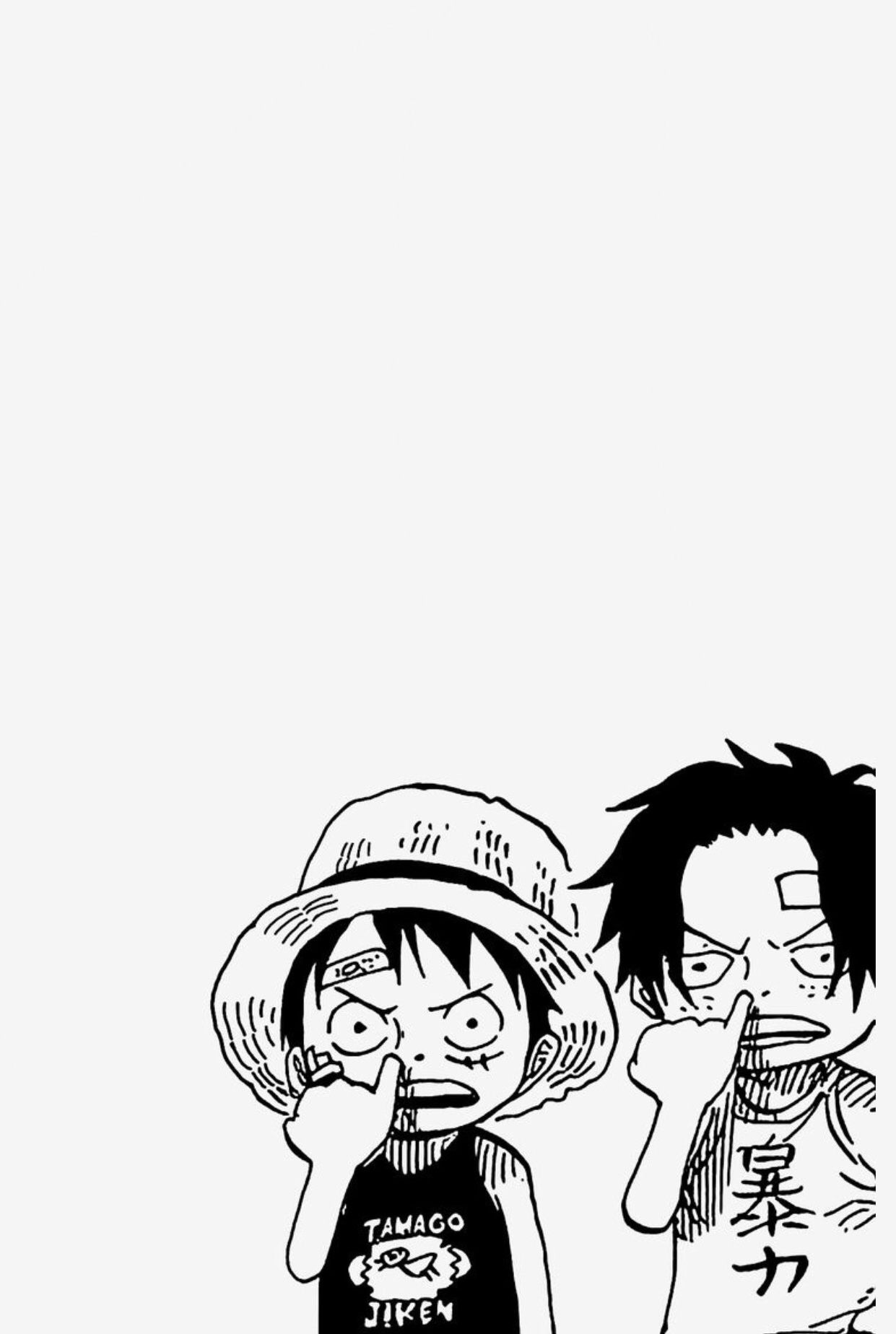 Luffy and ice young wallpaper one piece