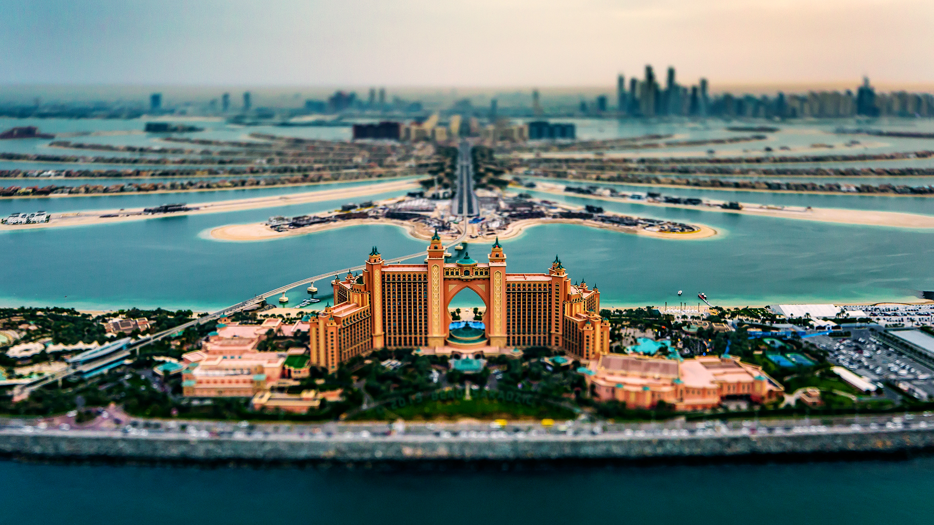 Wallpaper beach, horizon, Dubai
