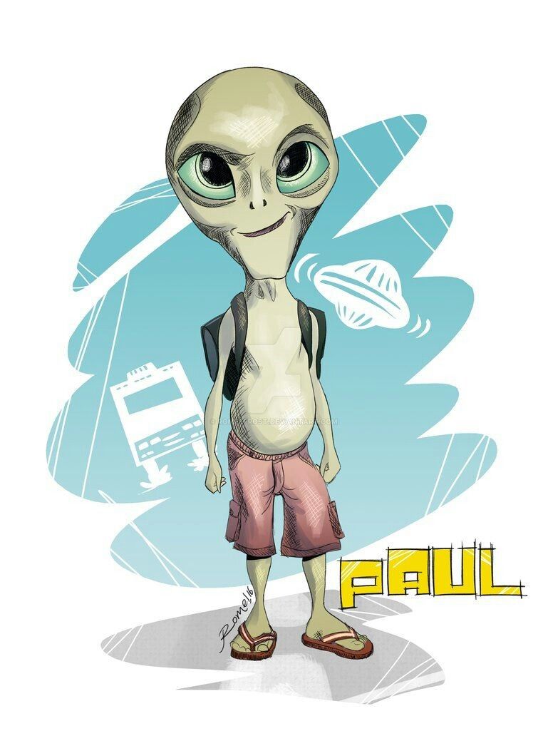 Paul the alien, Alien artwork, Alien tattoo