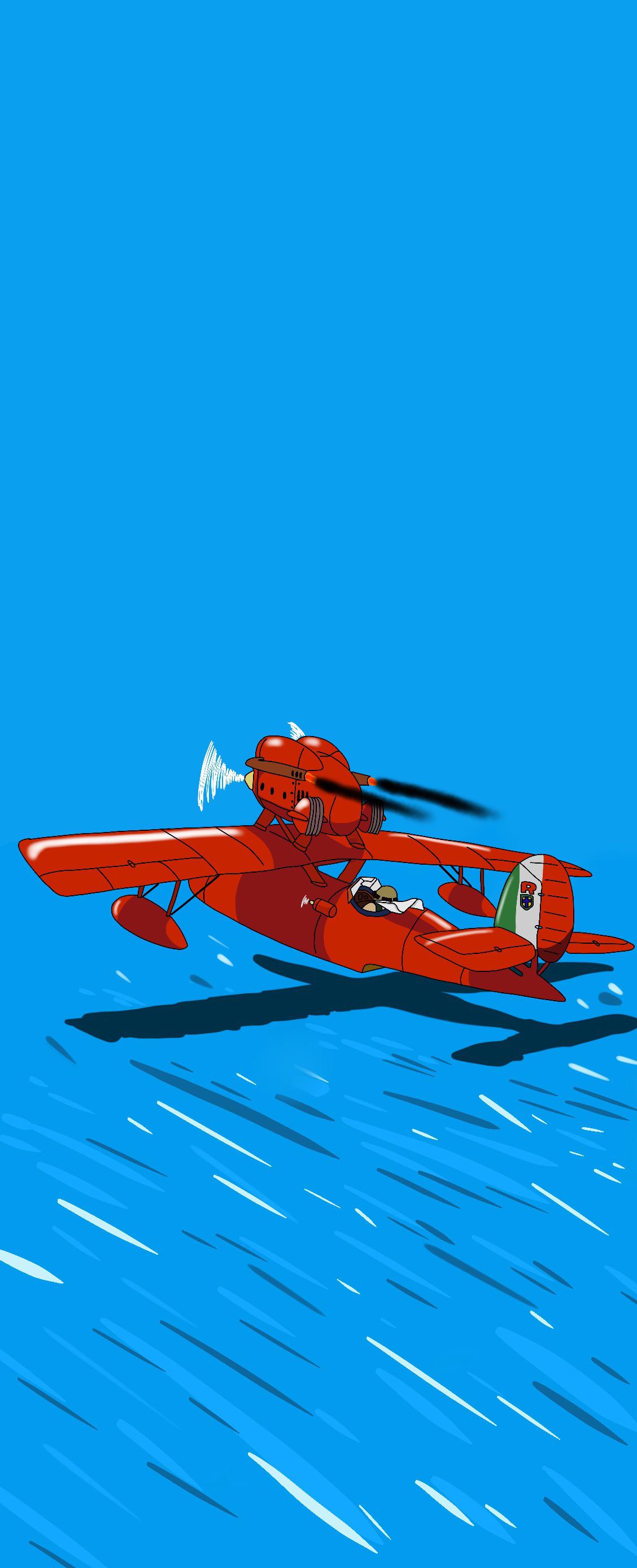 iPhone wallpaper for Porco Rosso fans