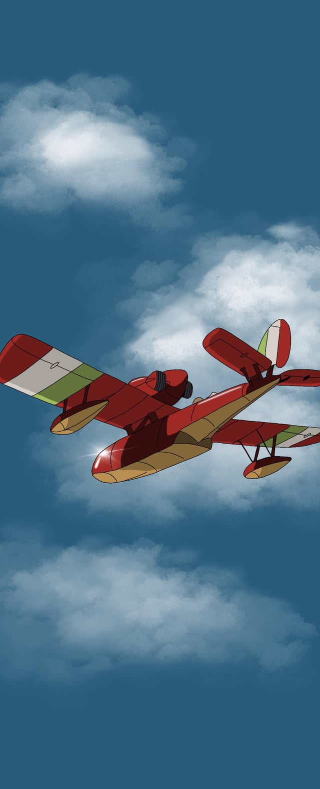 Made this Porco Rosso wallpaper, r