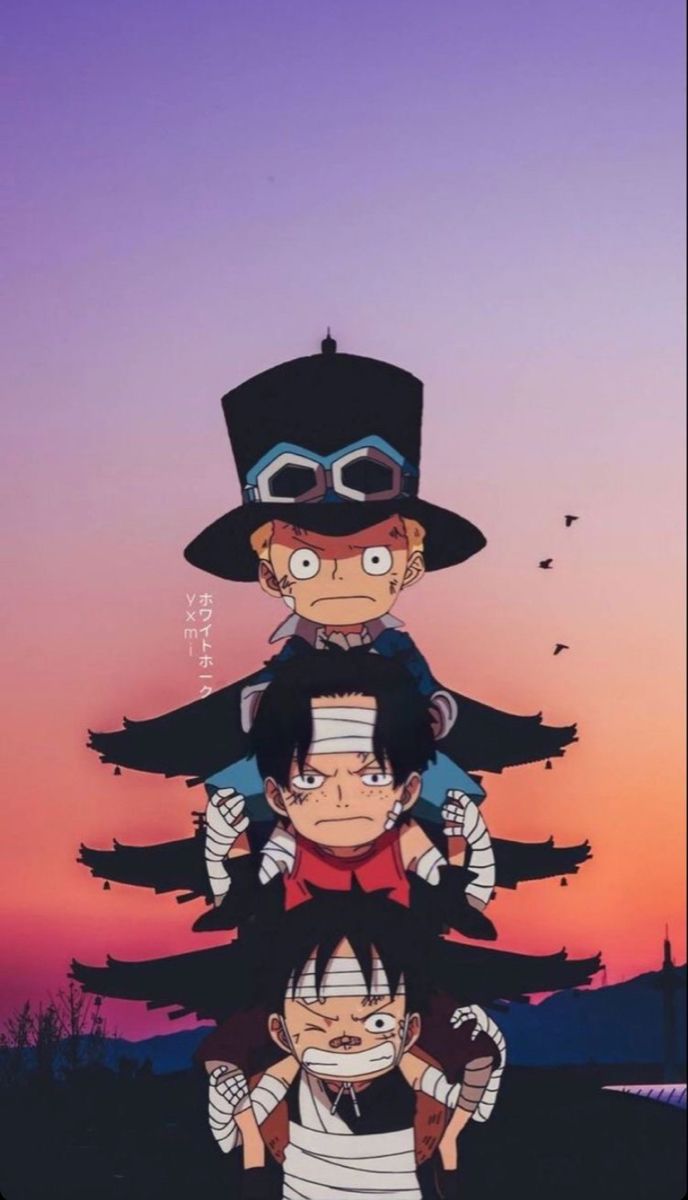 Luffy, Sabo, Ace, One piece