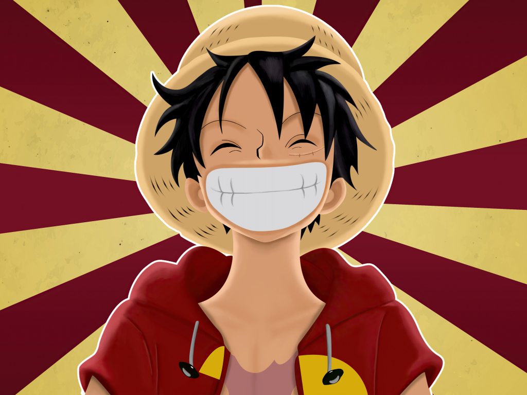 Wallpaper pirate, monkey d. luffy, one