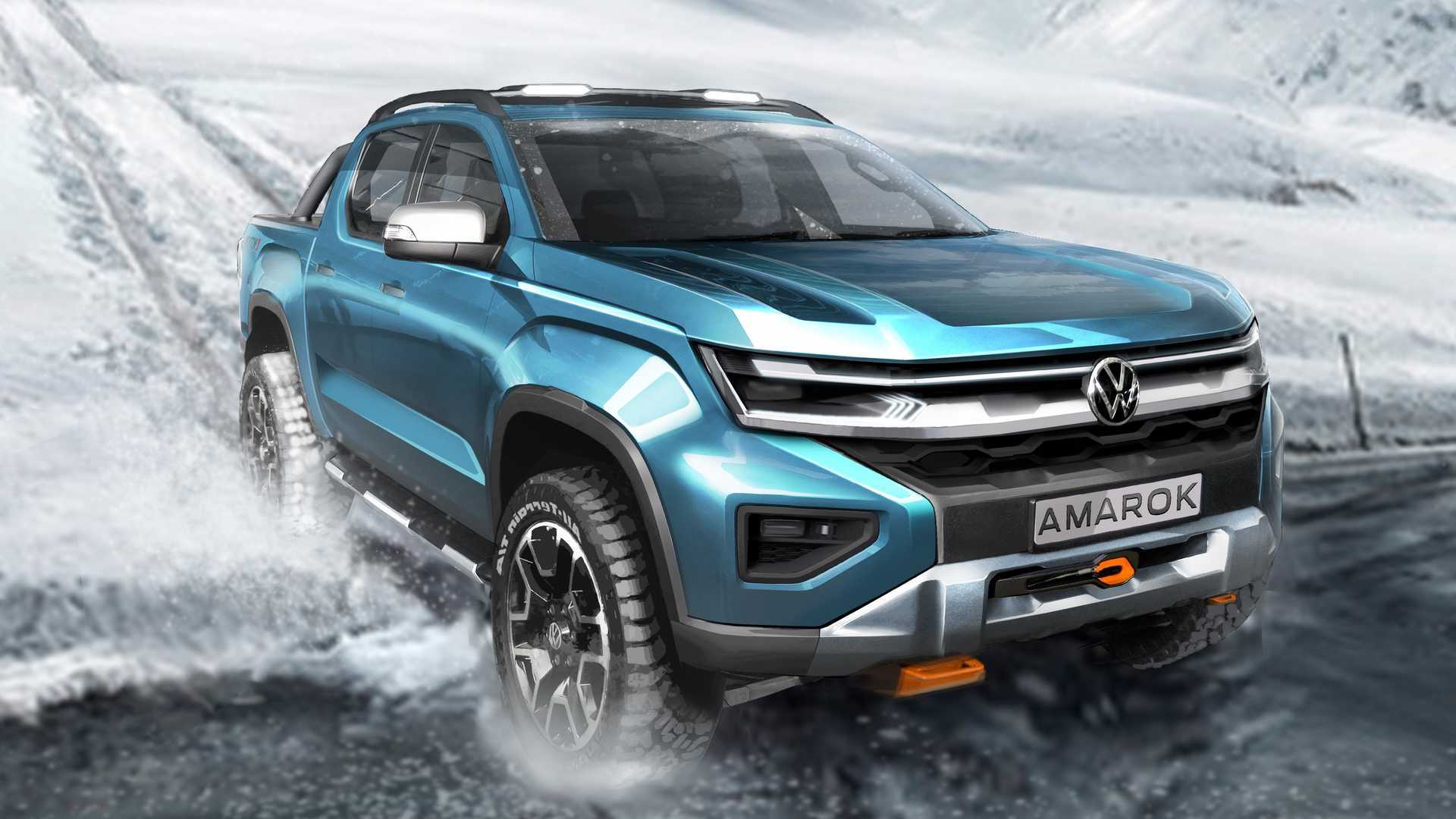 2022 Volkswagen Amarok Teaser Brings