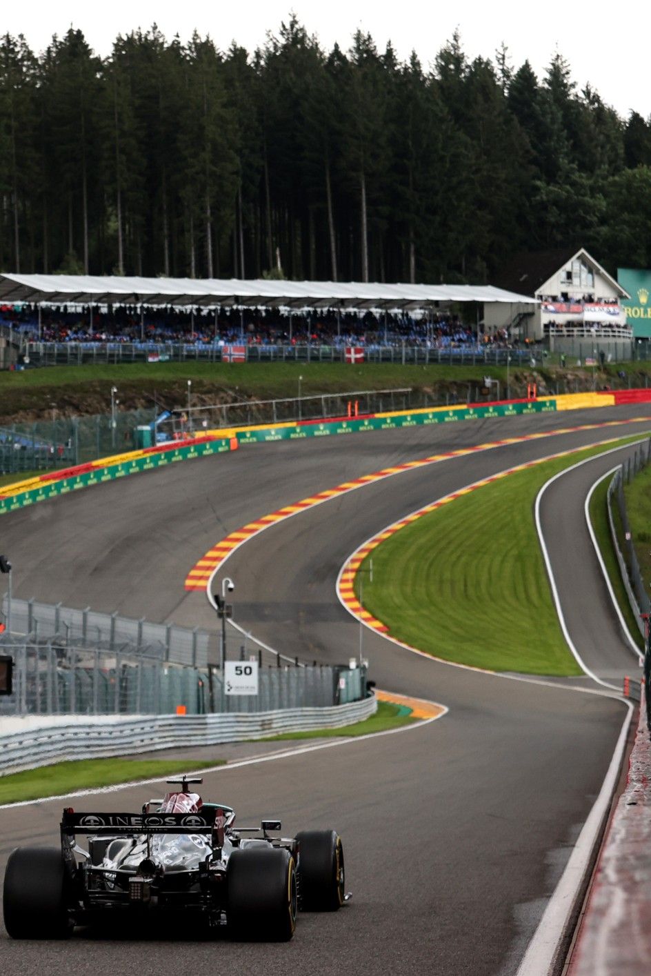 Lewis Hamilton Conquers Eau Rouge at