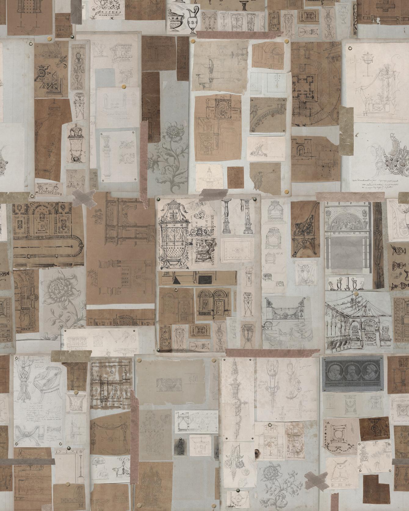 Brown Grey Taupe Wallpaper