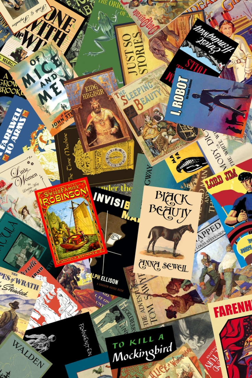 A collage of vintage art great