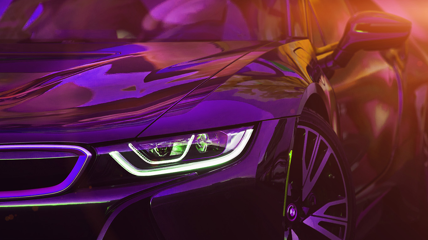 Bmw Rainbow Red Purple Car Art Flare