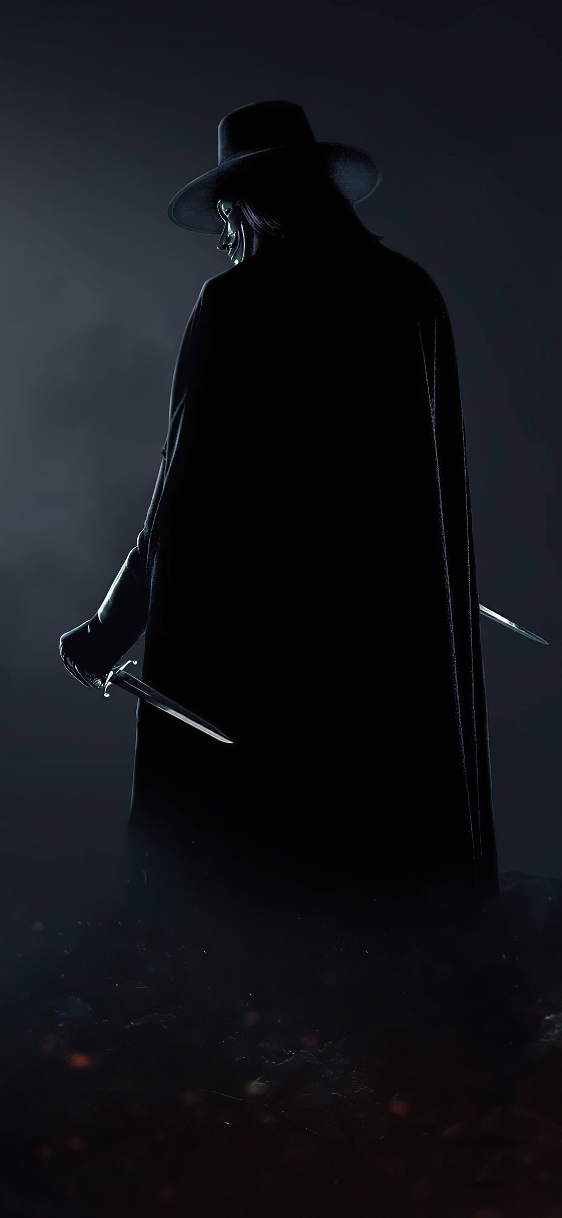 V For Vendetta Dark 4k iPhone