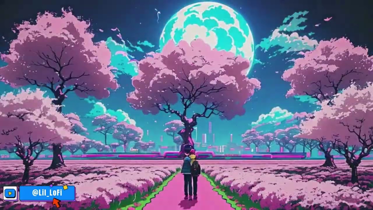 Cherry Blossom Anime Scenery: Lofi
