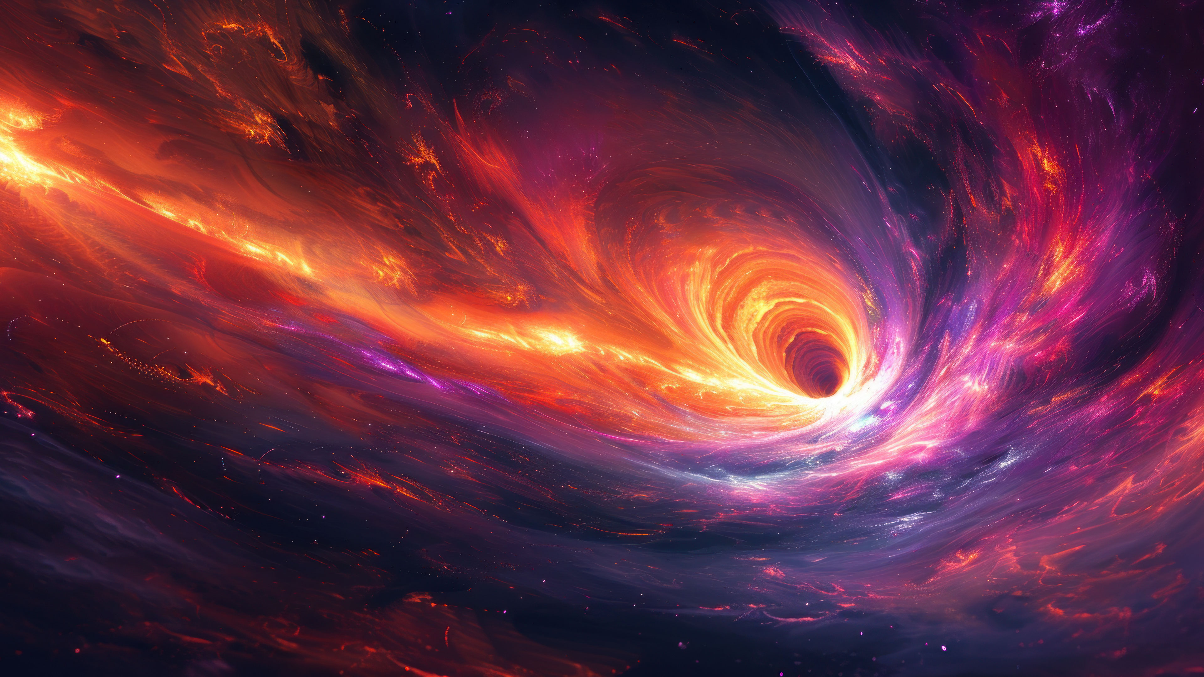 Vibrant Space Vortex 4K