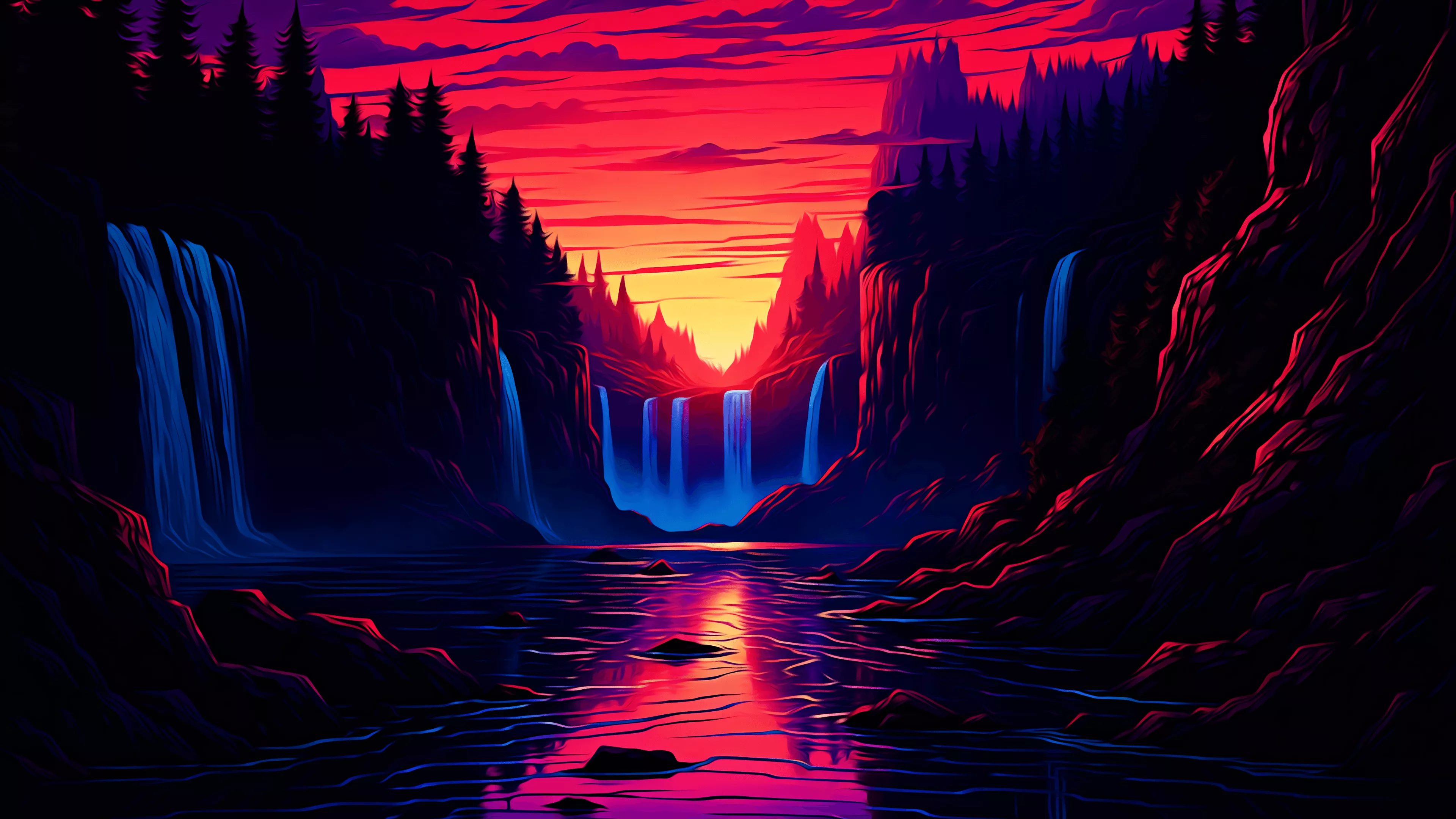 PC WALLPAPER 4K: BEAUTIFUL WATERFALL