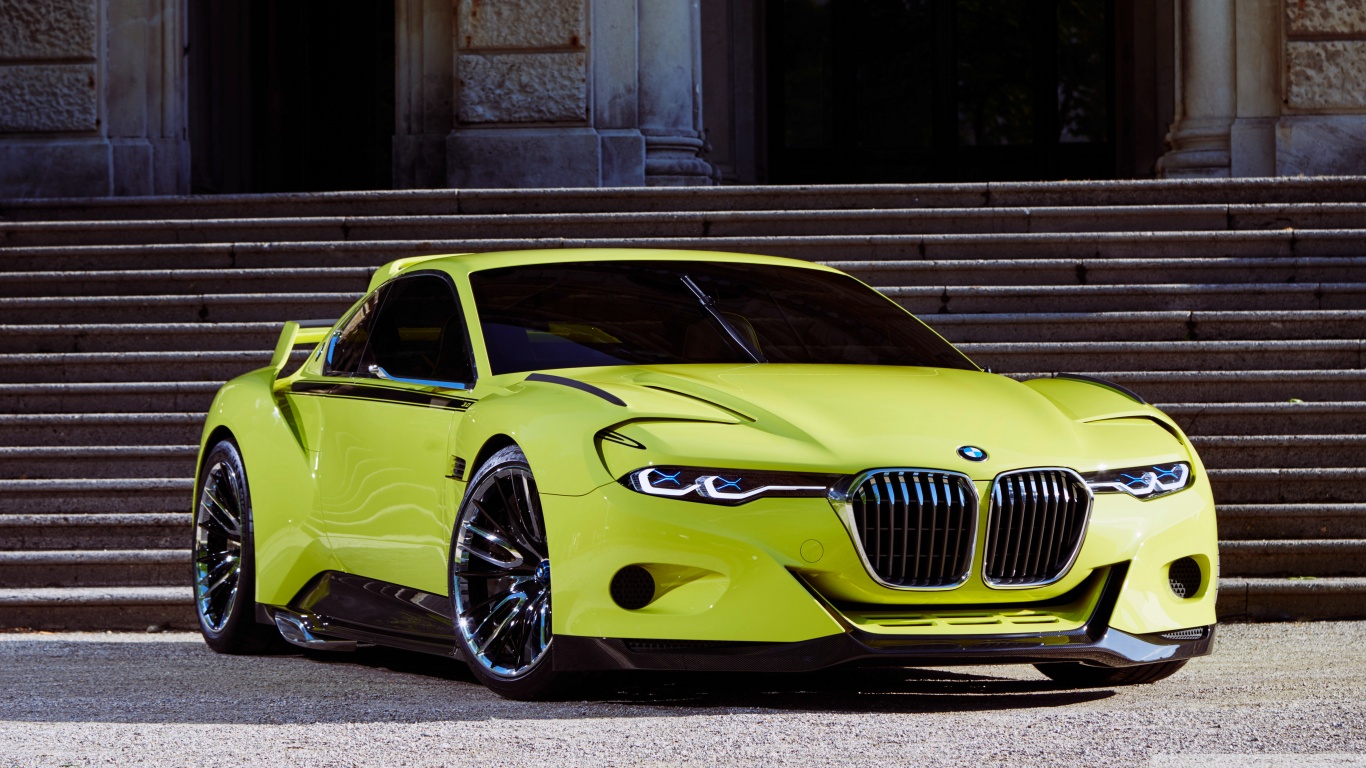 BMW Yellow Concept Car Ultra HD Desktop
