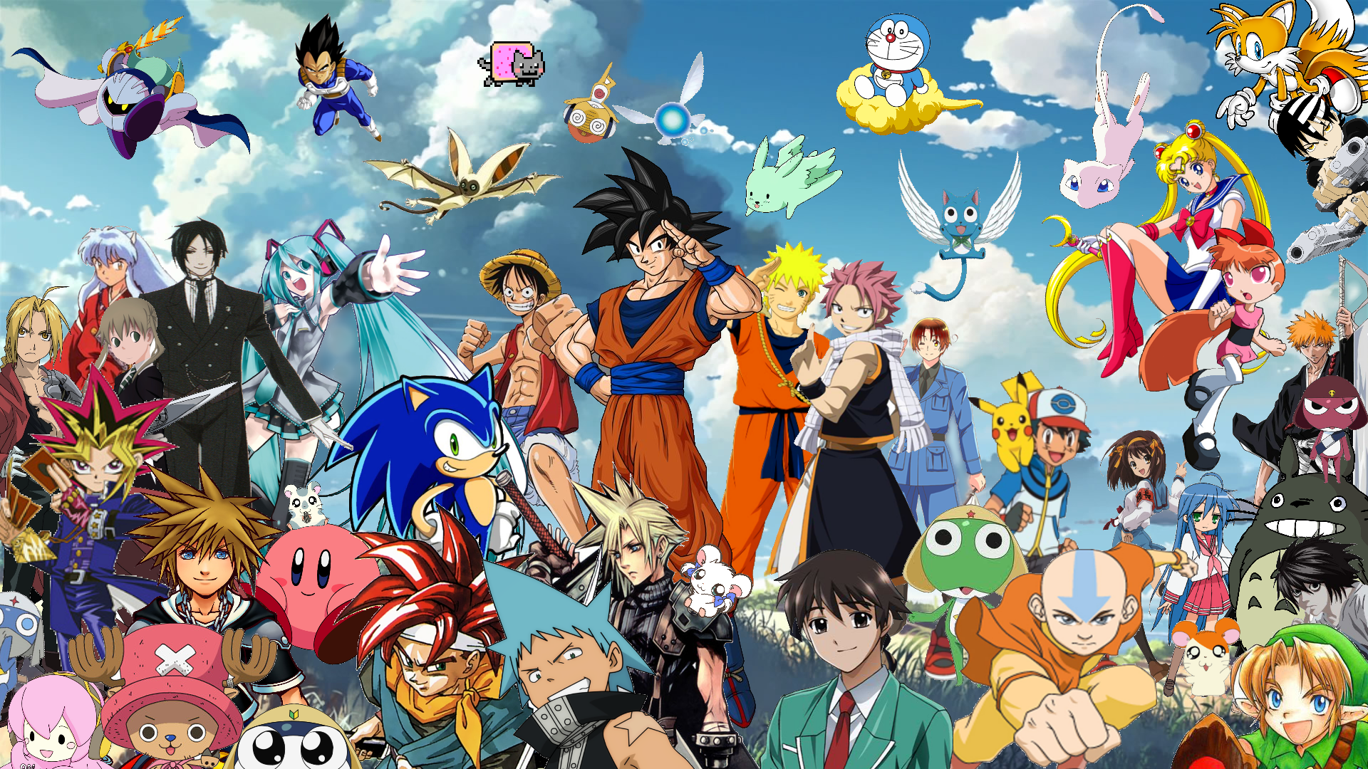 Anime Crossover HD Wallpaper