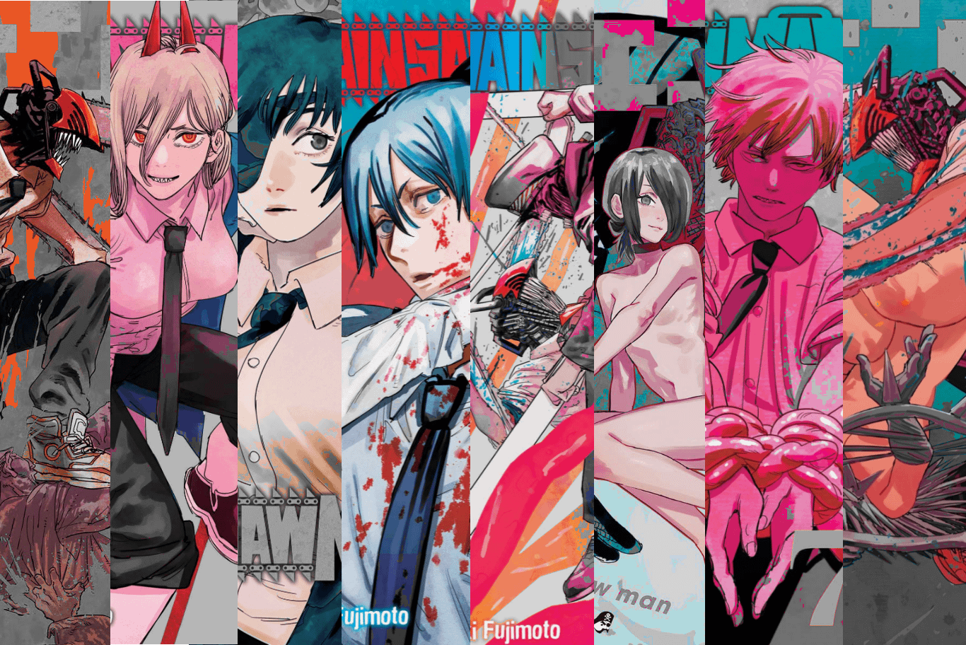 Edited all the manga covers together