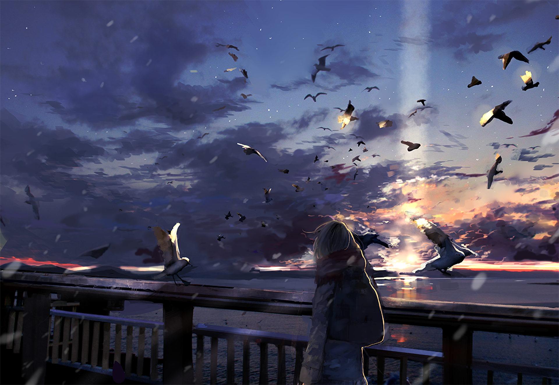 Anime Original HD Wallpaper by みきもと