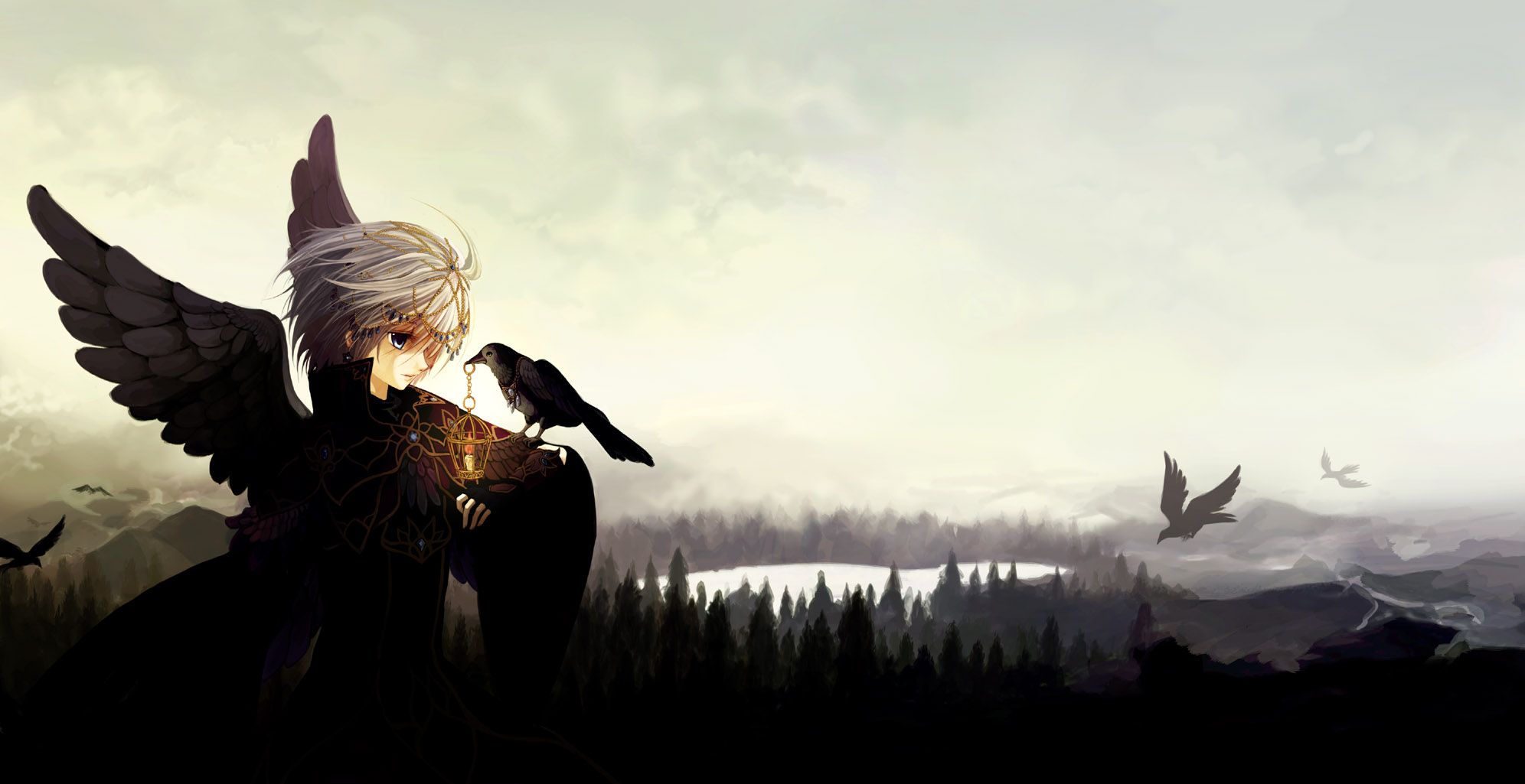 Anime Birds Wallpaper
