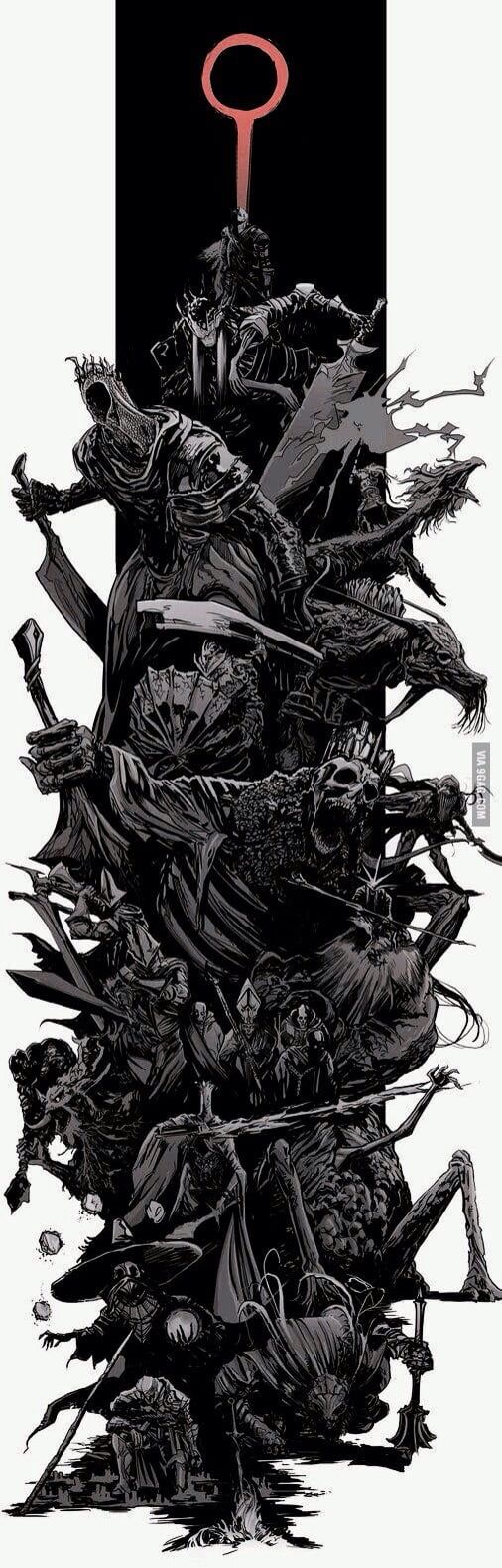 A Dark Souls wallpaper for your phone