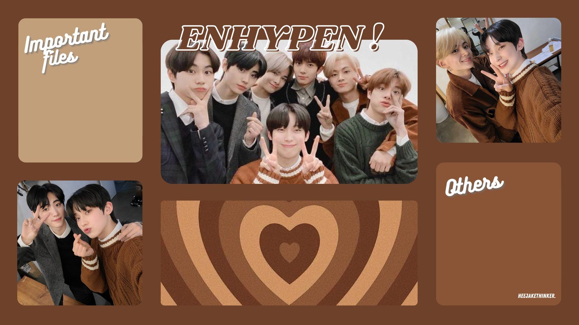enhypen desktop wallpaper ; cr