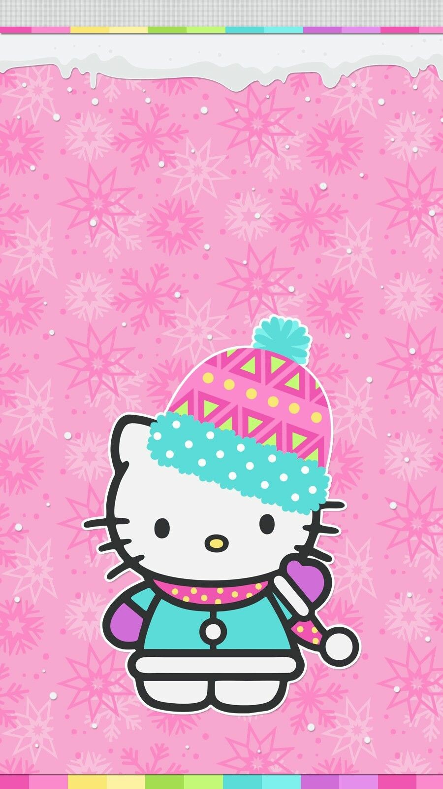 Cute Hello Kitty Christmas wall set I