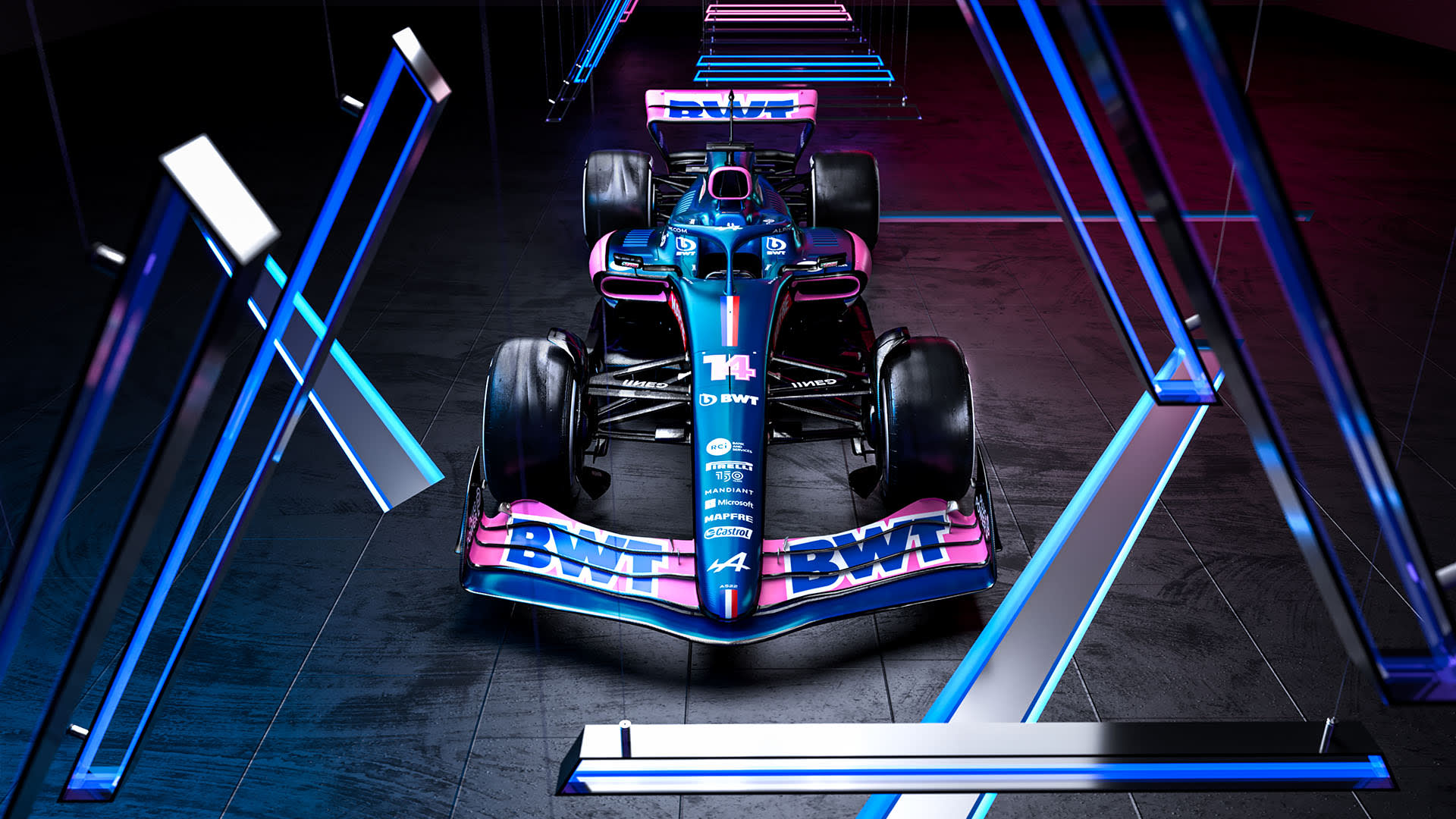 Alpine unveil blue and pink 2022