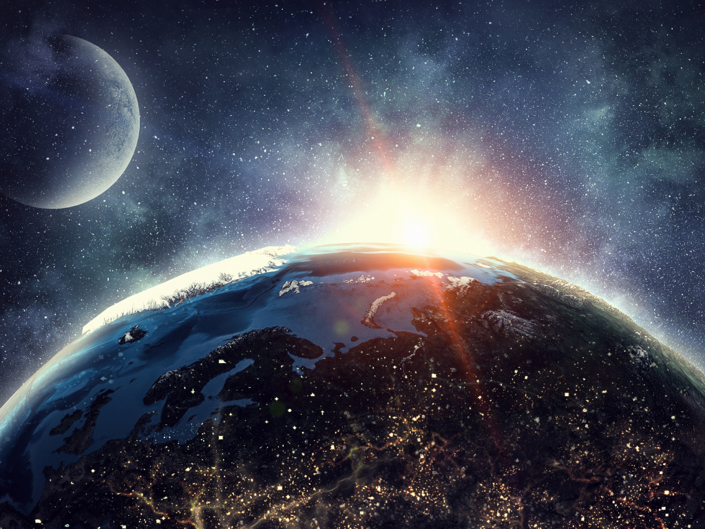 Download wallpaper 1024x768 moon