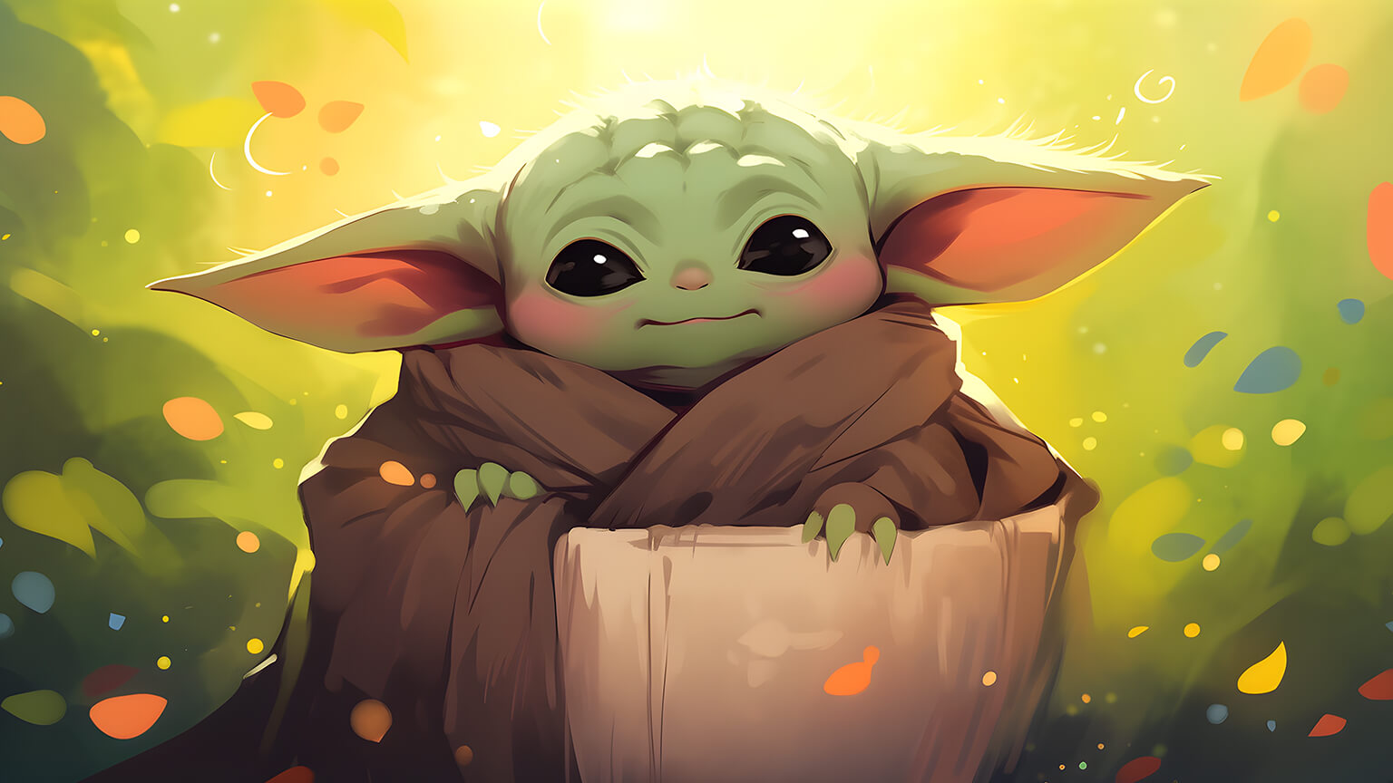 Star Wars Baby Yoda Desktop Wallpaper