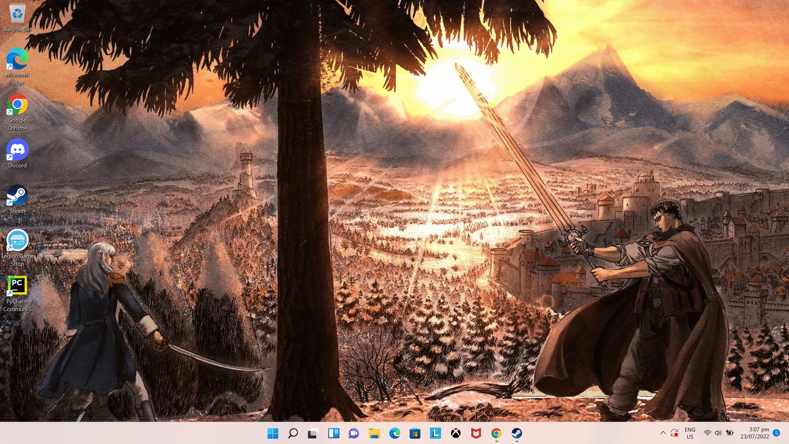 Berserk wallpaper from my new laptop