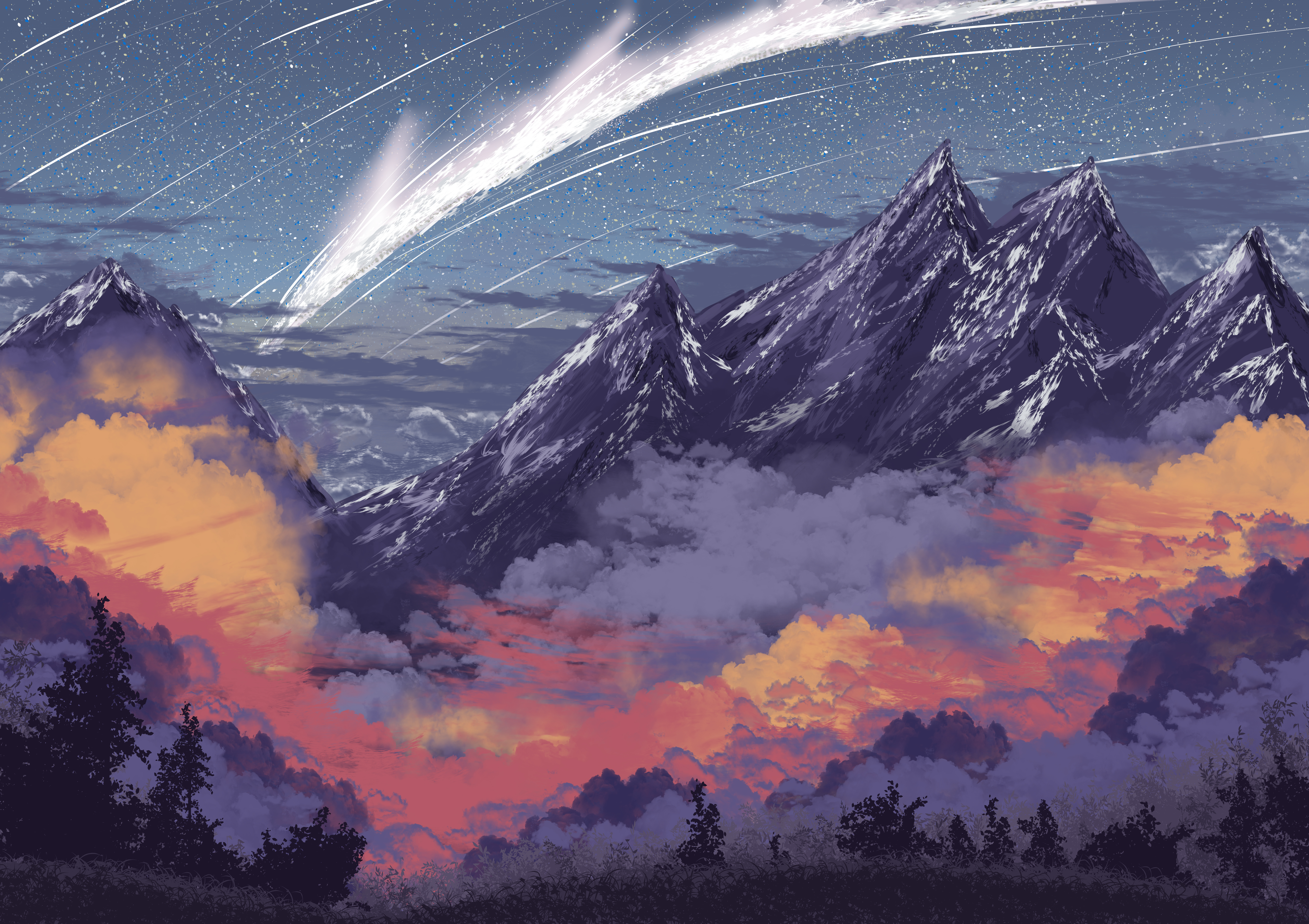 Artistic Mountain 4k Ultra HD Wallpaper