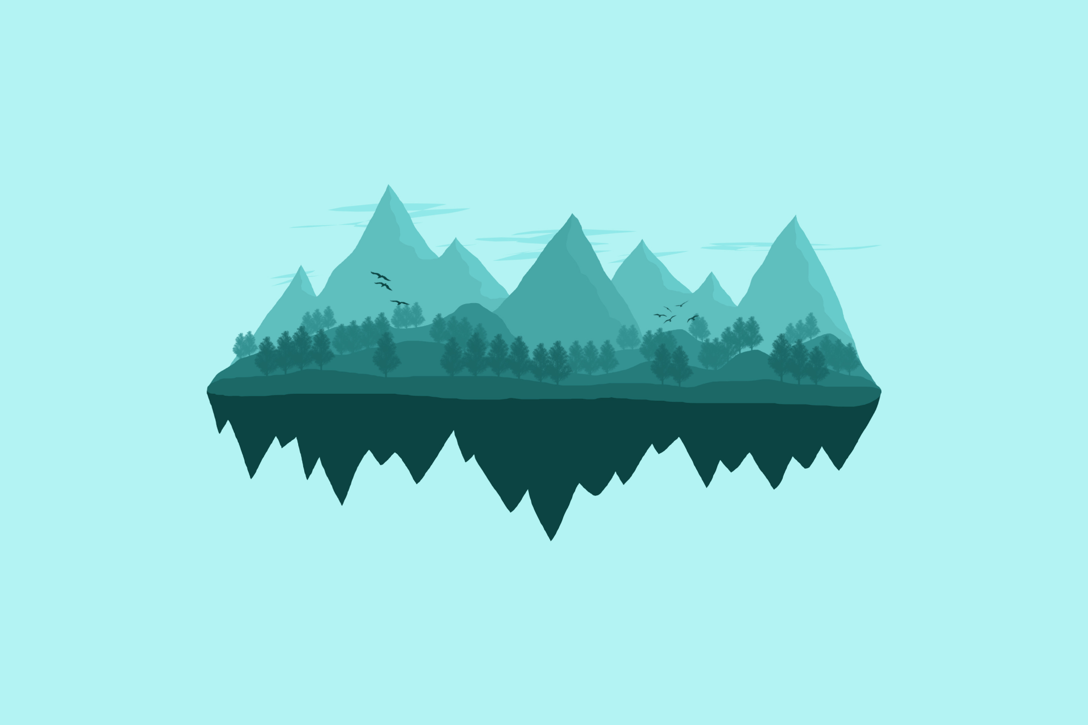 HD desktop wallpaper: Landscape, Vector