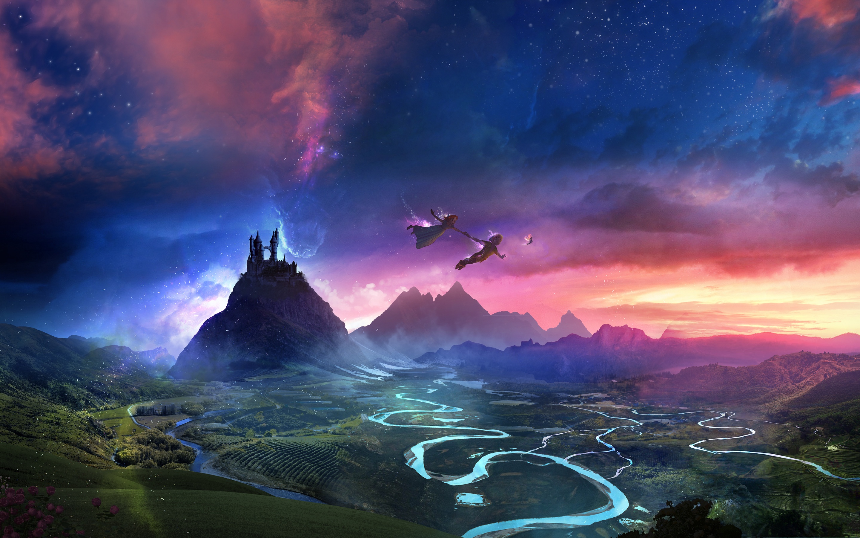 Dream Wallpaper 4K, Flying together