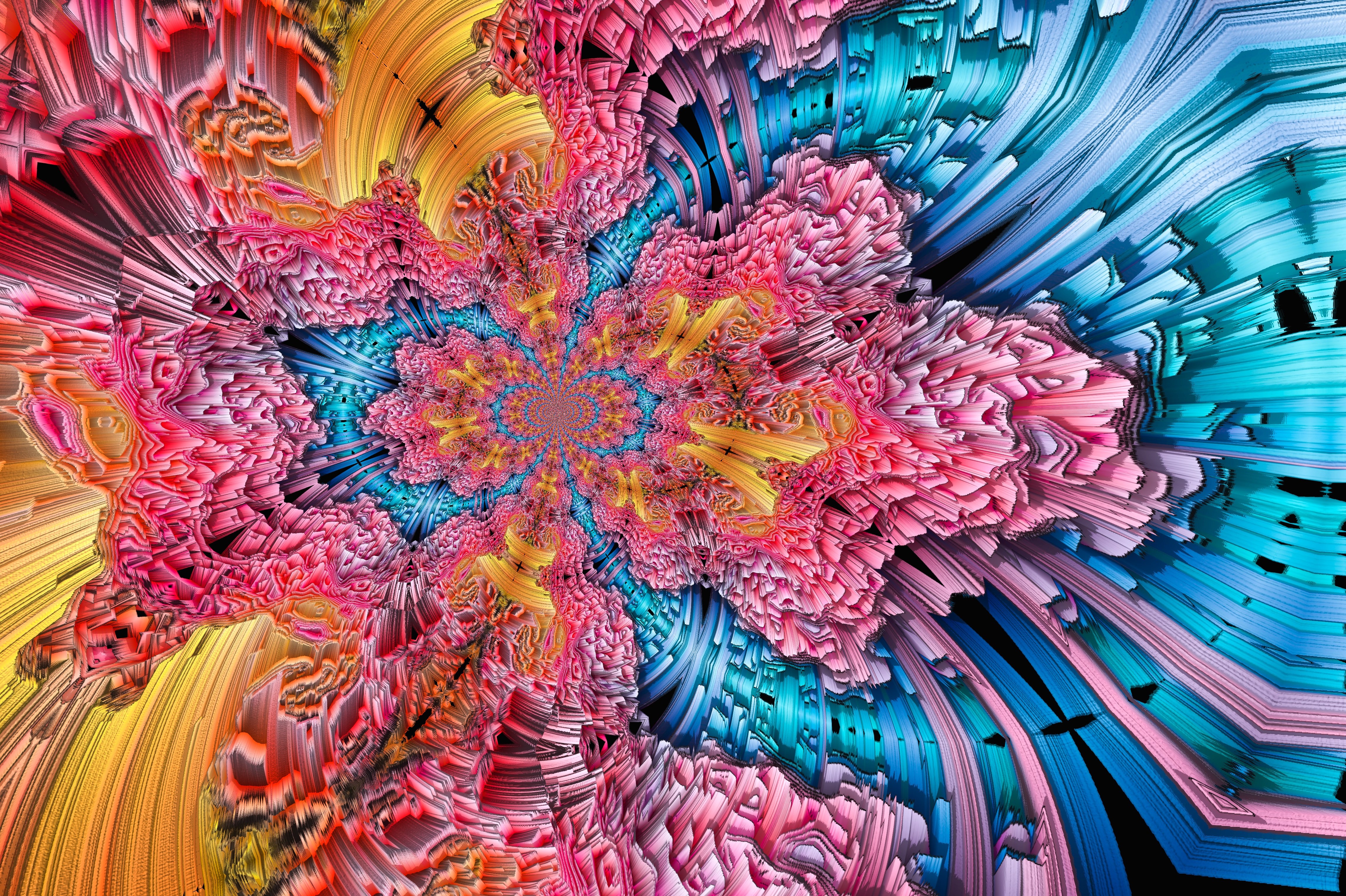 Abstract Fractal 4k Ultra HD Wallpaper