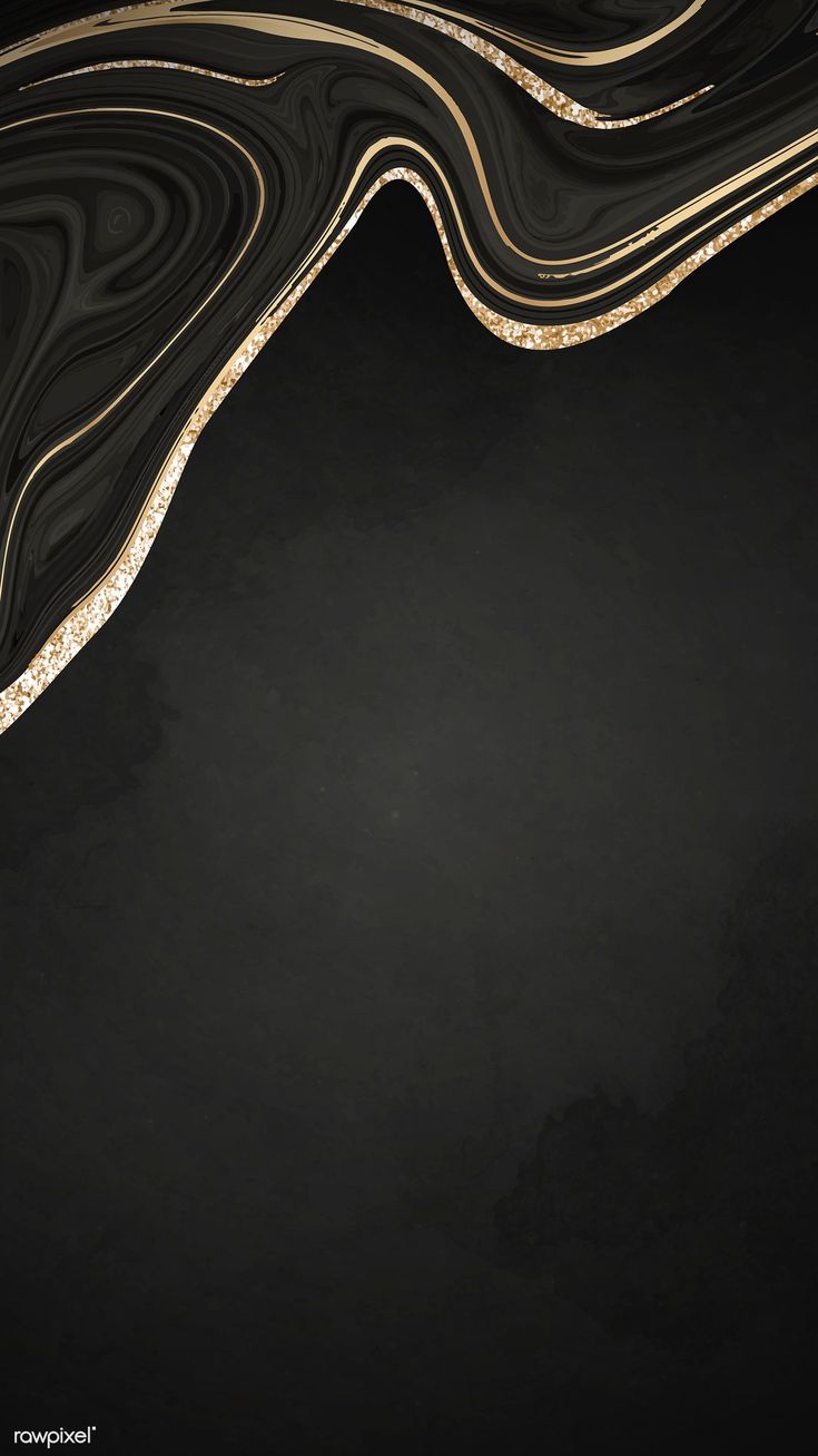 Black marble background, Gold and black