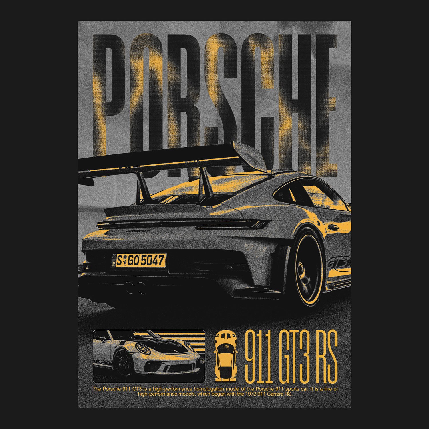 Porsche Poster Print 911 GT3