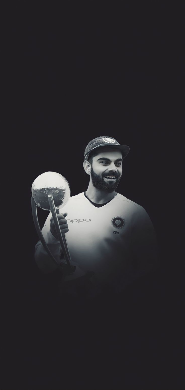 Virat Kohli Wallpaper. Black and White