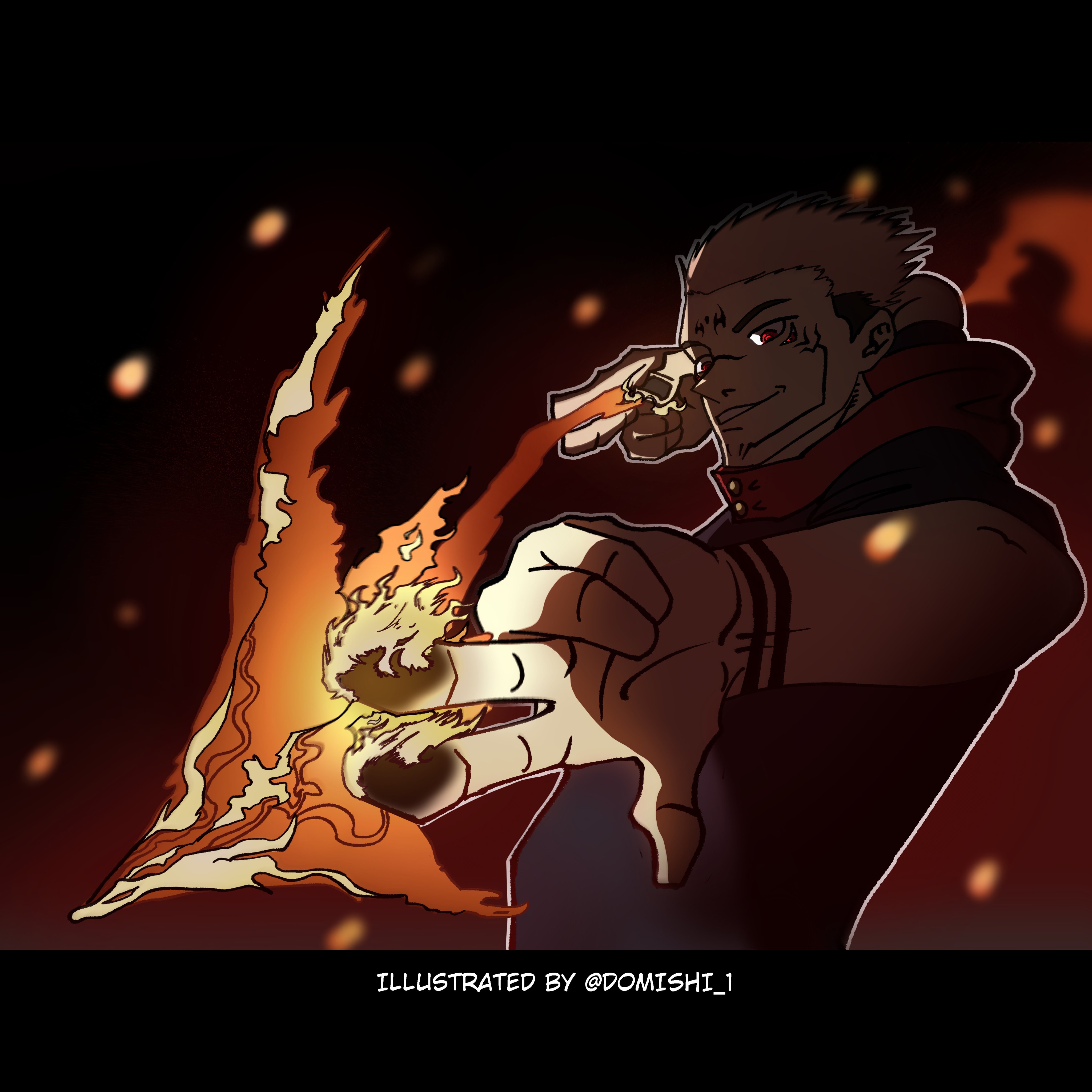 sukuna Fire Arrow illustration