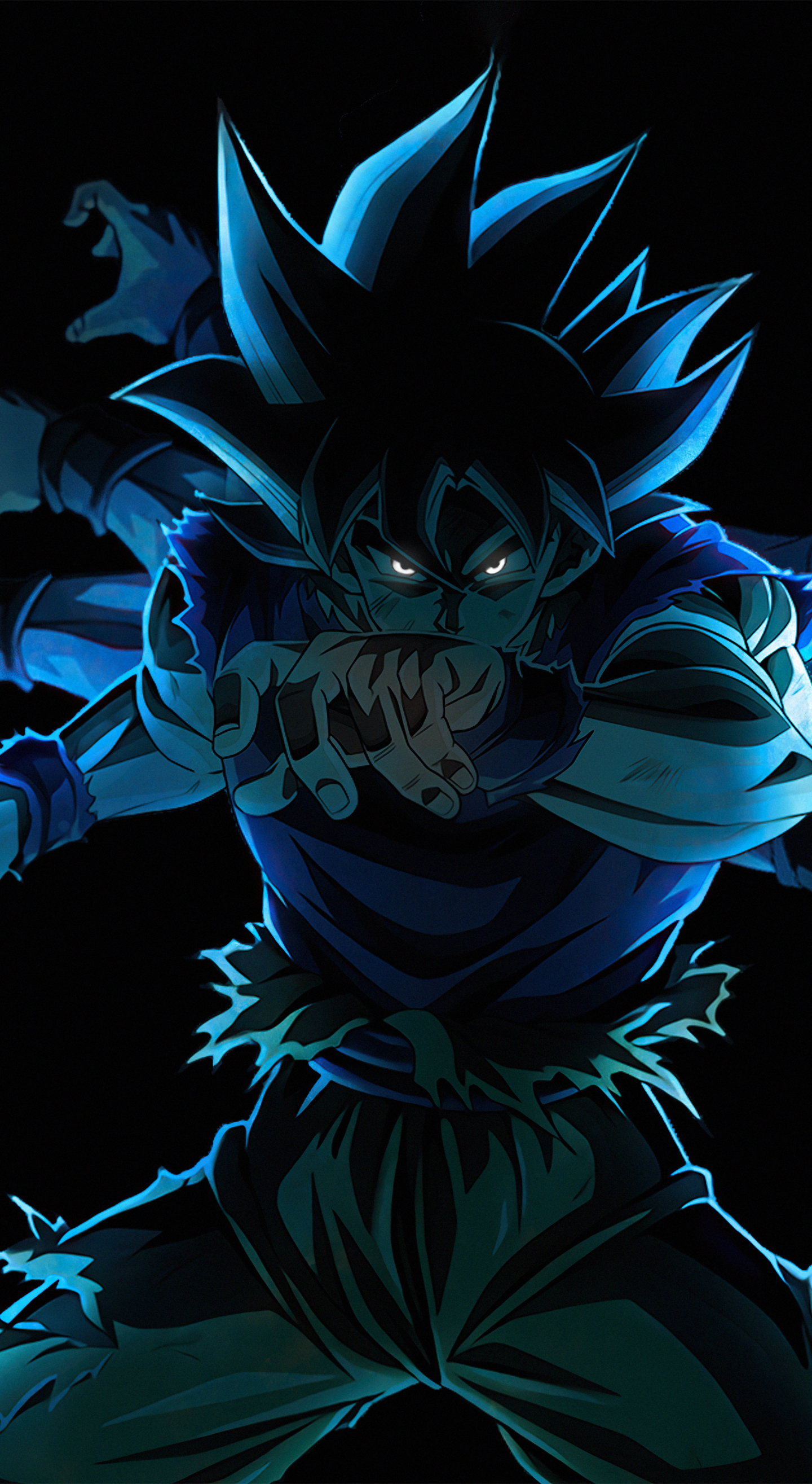 Download wallpaper 1440x2630 son goku