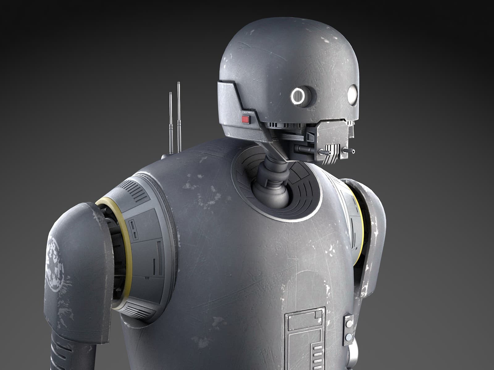Star Wars K 2SO Droid 3D Model