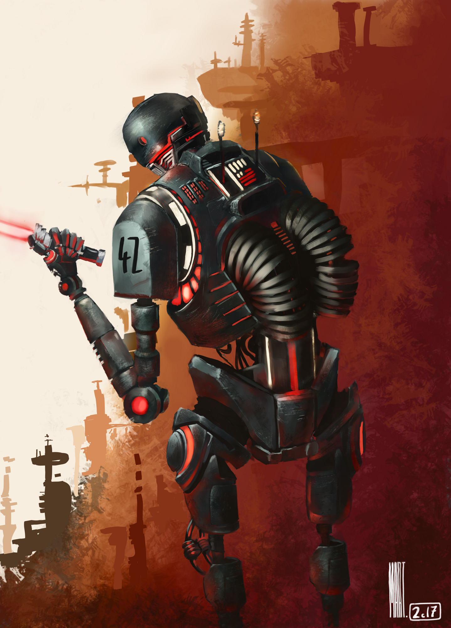 Dark Side K2SO. Rogue One. Level Cap