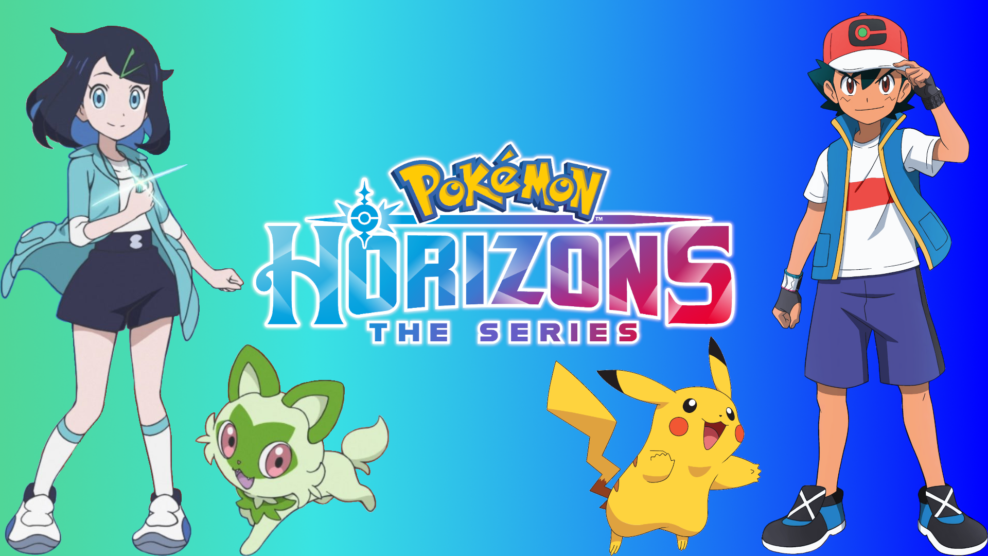 Pokemon Wallpaper with Liko and Ash