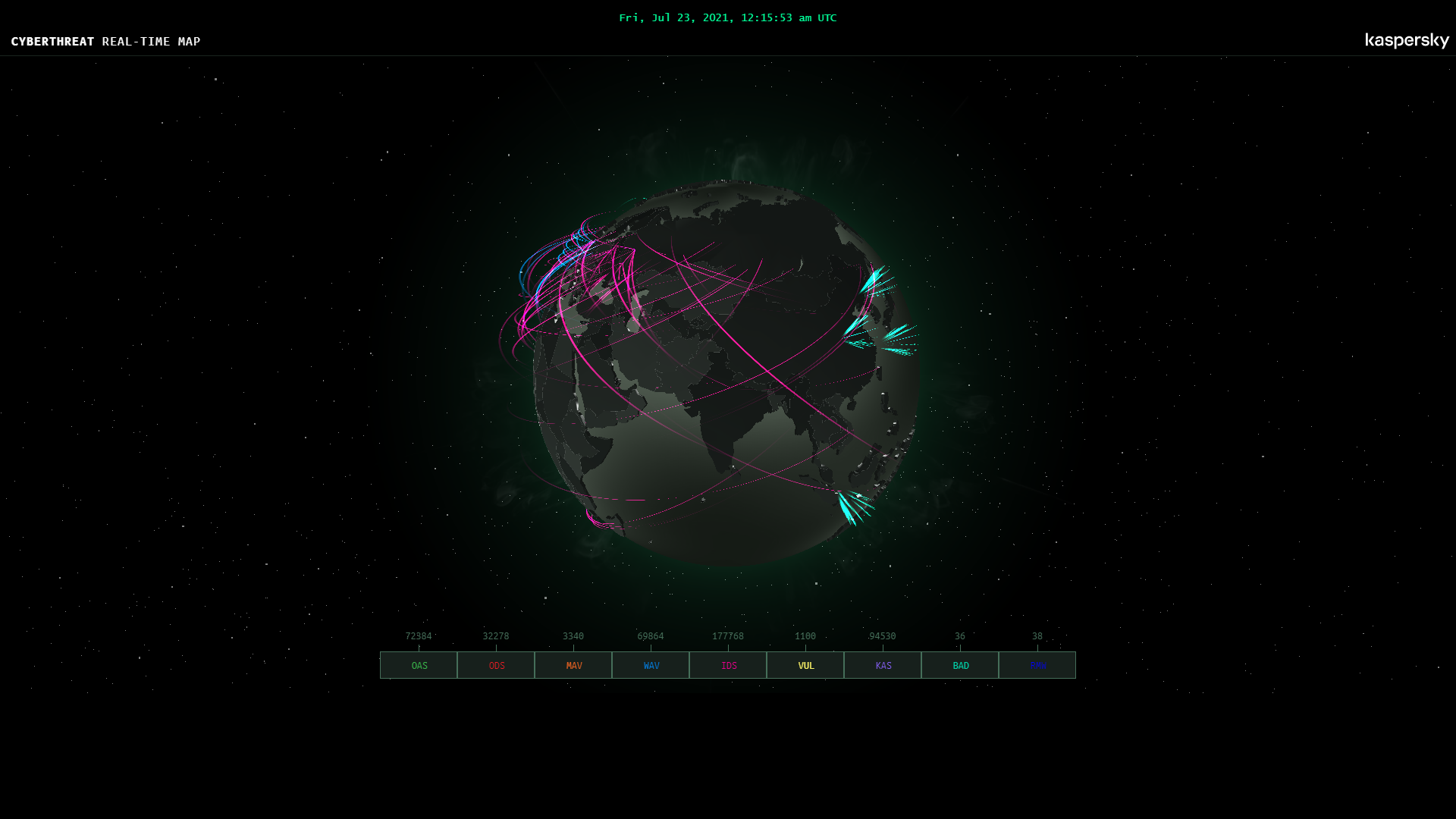Kaspersky Cyberthreat Map V0.1alpha