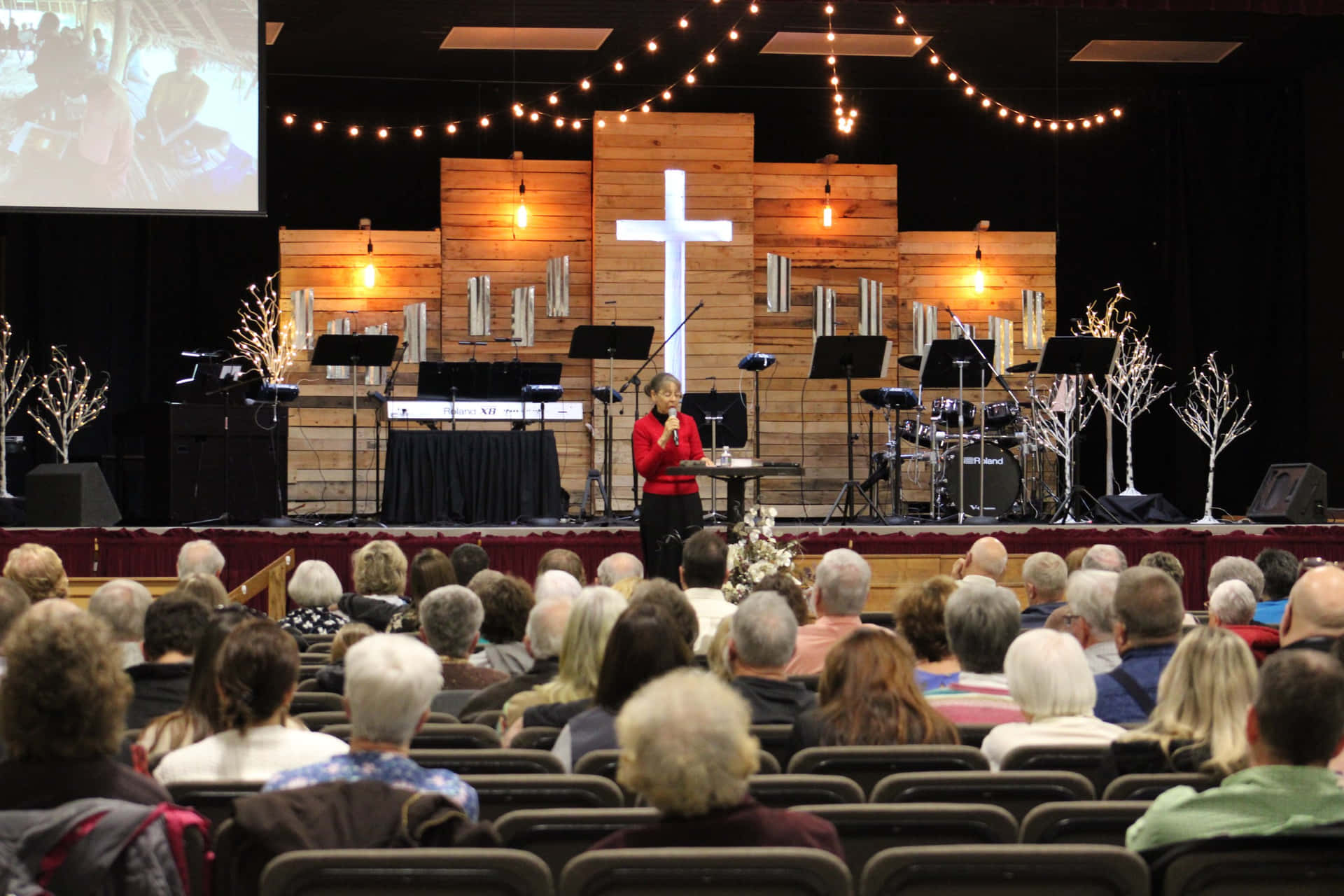 Church Stage Background