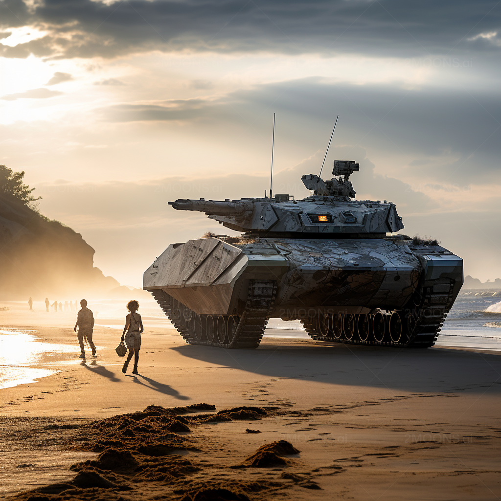 Futuristic IFV with Aerial Defense Rocket