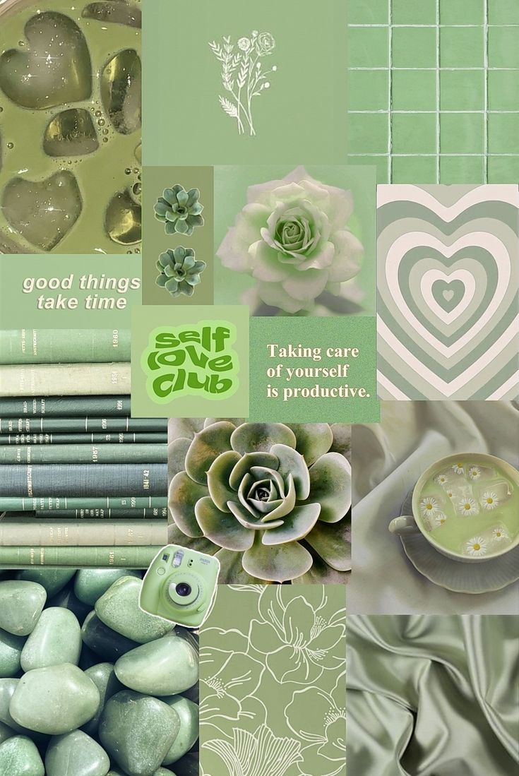 Sage green aesthetic wallpaper